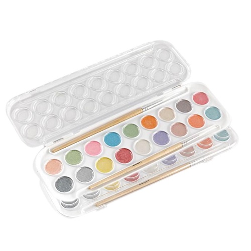 18 barvni kovinski akvarel Perfect Travel Set akvarelov