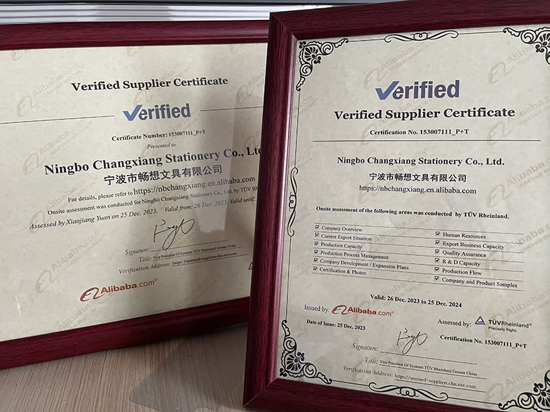 Changxiang je pridobil certifikat Jinpin Chengqi