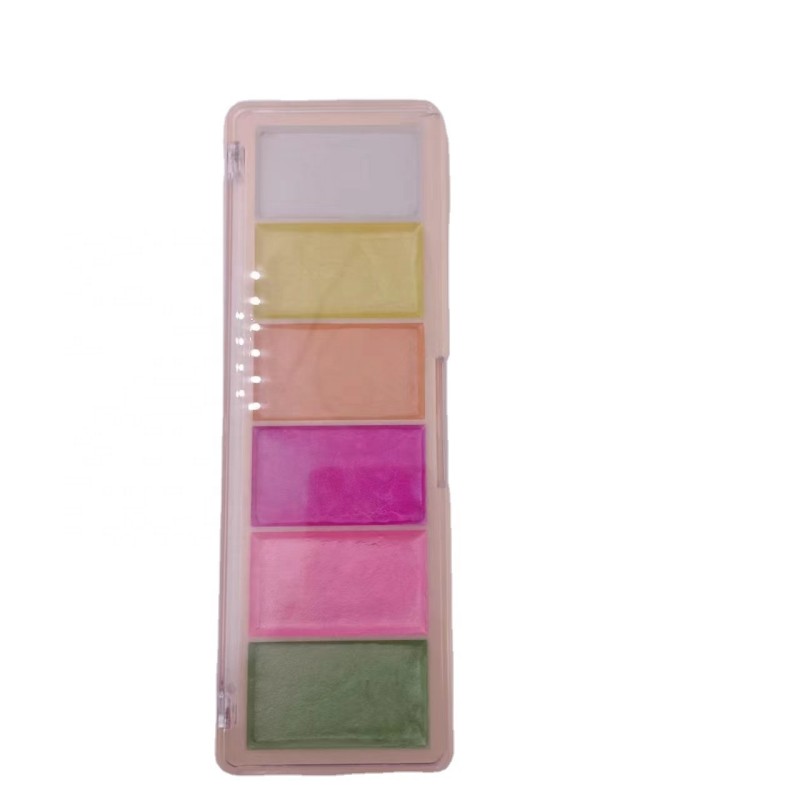 Set 6 barvnih akvarelnih barv s čopiči